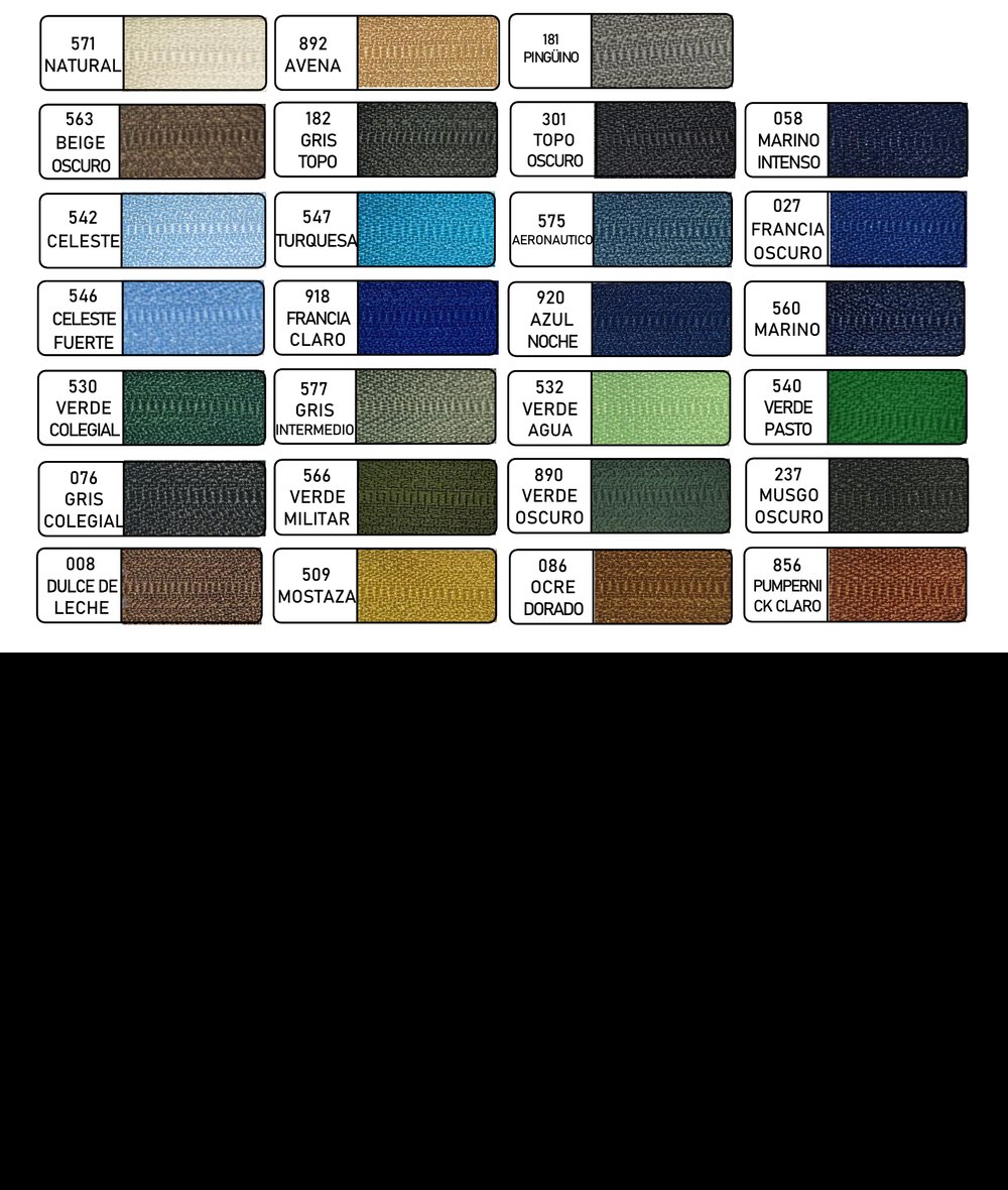 Carta de colores Mil 8